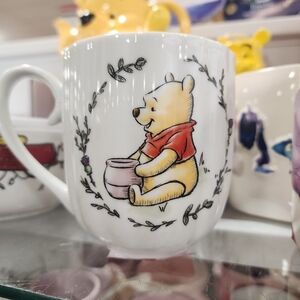 Disney Winnie the Pooh And Piglet Mug with Red and Purple Accents